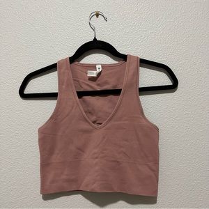 Athleta Aurora Seamless Ribbed Crop Top